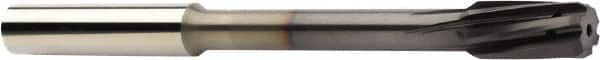 Sandvik Coromant - 12mm Solid Carbide 6 Flute Chucking Reamer - Spiral Flute, 26mm Flute Length, 120mm OAL - Exact Tooling