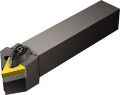 Sandvik Coromant - DTTNR/L, Right Hand Cut, 30° Lead Angle, 20mm Shank Height x 20mm Shank Width, Negative Rake Indexable Turning Toolholder - 125mm OAL, TNMG 16 04 08, TNMG 332 Insert Compatibility, Series T-Max P - Exact Tooling