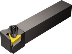 Sandvik Coromant - DTJN, Left Hand Cut, -3° Lead Angle, 1" Shank Height x 1" Shank Width, Negative Rake Indexable Turning Toolholder - 6" OAL, TNMG 16 04 08 Insert Compatibility, Series T-Max P - Exact Tooling