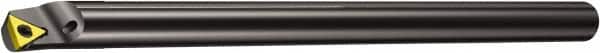 Sandvik Coromant - 16mm Min Bore Diam, 180mm OAL, 12mm Shank Diam, E..STFPR/L..-R Indexable Boring Bar - TPMT 221, TPMT 11 03 04 Insert, Screw or Clamp Holding Method - Exact Tooling