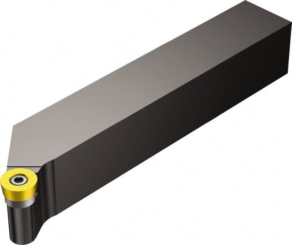 Sandvik Coromant - SRGC, Right Hand Cut, 3/4" Shank Height x 3/4" Shank Width, Neutral Rake Indexable Turning Toolholder - 4-1/2" OAL, RCMT 09 T3 00 Insert Compatibility, Series CoroTurn 107 - Exact Tooling