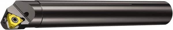 Sandvik Coromant - Internal Thread, Left Hand Cut, 3/8" Shank Width x 23/64" Shank Height Indexable Threading Toolholder - 6" OAL, Various Insert Compatibility, L166.0L Toolholder, Series T-Max U-Lock 166 - Exact Tooling