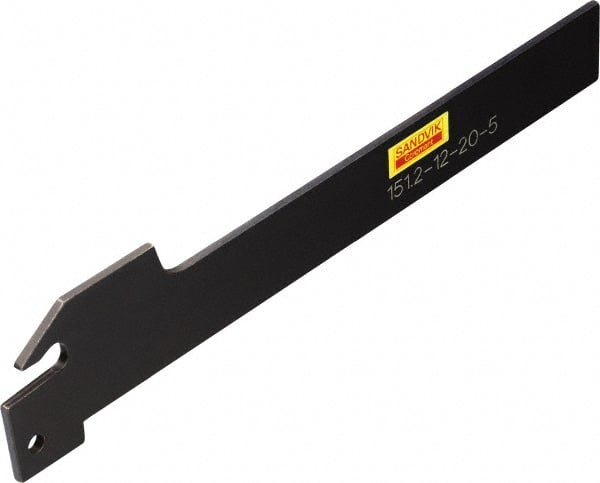 Sandvik Coromant - 1-1/2" Max Depth of Cut, Neutral Cut, Indexable Grooving Blade - 2.68mm Insert Width, 30 Seat Size, 151.2..-5 Insert Style, Series T-Max Q-Cut - Exact Tooling