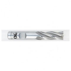 1-1/4 Dia. x 5-1/2 Overall Length 4-Flute Square End HSS-CO SE End Mill-Round Shank-Center Cutting-TiCN - Exact Tooling