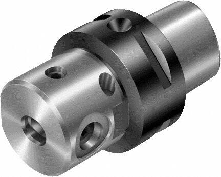 Sandvik Coromant - 4mm Bore Diam, 25mm Body Diam x 21mm Body Length, Boring Bar Holder & Adapter - Internal Coolant - Exact Tooling