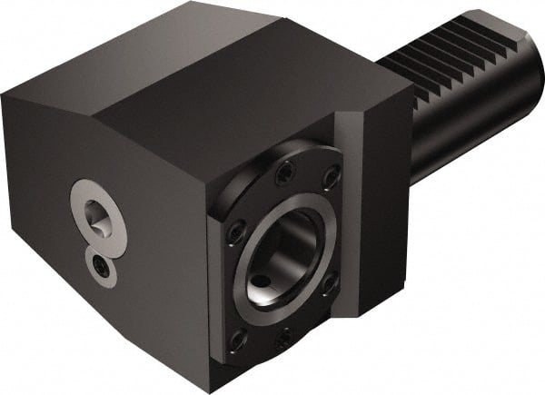 Sandvik Coromant - Right Hand Cut, C4 Modular Connection, Adapter/Mount Lathe Modular Clamping Unit - 0.2362" Square Shank Diam, 5.433" OAL, Through Coolant - Exact Tooling