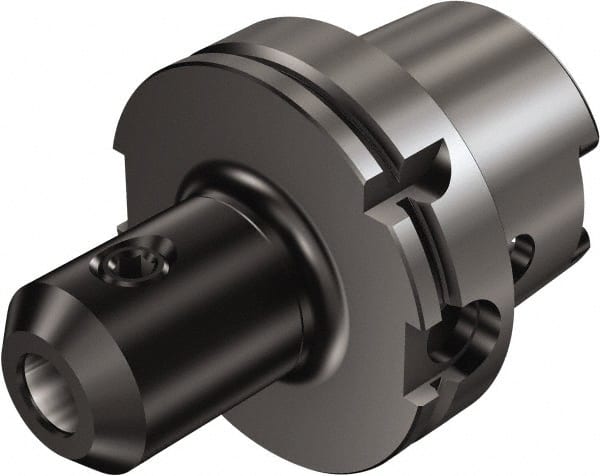 Sandvik Coromant - HSK100 Taper Shank 25.4mm Hole End Mill Holder/Adapter - 3.937" Projection, Through-Spindle Coolant - Exact Tooling