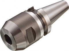Sandvik Coromant - BT40 Taper Shank 32mm Hole End Mill Holder/Adapter - 58mm Nose Diam, 100mm Projection, Through-Spindle & DIN Flange Coolant - Exact Tooling