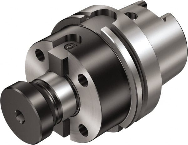Sandvik Coromant - HSK63A Taper Face Mill Holder & Adapter - 1" Pilot Diam - Exact Tooling