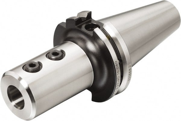 Sandvik Coromant - 16;40;40 System Size, Modular Tool Holding System Adapter - 80mm Projection, 36mm Body Diam, 5.8425" OAL, Through Coolant - Exact Tooling