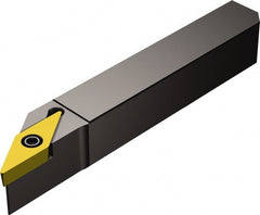 Sandvik Coromant - QS-SVAB, Right Hand Cut, 0° Lead Angle, 16mm Shank Height x 16mm Shank Width, Neutral Rake Indexable Turning Toolholder - 70mm OAL, VBMT 11 03 04 Insert Compatibility, Series CoroTurn 107 - Exact Tooling