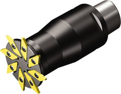 Sandvik Coromant - Coromant Capto Connection, 6.3mm Depth of Cut, 66mm Cutter Diam, Indexable Slotting Cutter - Steel - Exact Tooling