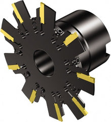 Sandvik Coromant - Shell Mount Connection, 0.0787" Cutting Width, 0.5906" Depth of Cut, 100mm Cutter Diam, 0.8661" Hole Diam, Indexable Slotting Cutter - 0.8661" Shank Diam, 329..Qxx Toolholder, Right Hand Cutting Direction - Exact Tooling