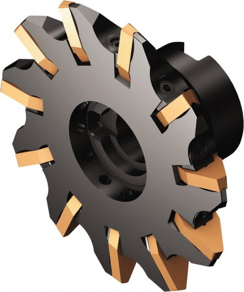 Sandvik Coromant - Shell Mount Connection, 0.5787" Depth of Cut, 140mm Cutter Diam, 1.2598" Hole Diam, 13 Tooth Indexable Slotting Cutter - 162..Qxx Toolholder, 176M60-N150612E-PM Insert, Right Hand Cutting Direction - Exact Tooling