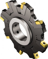 Sandvik Coromant - 40 Connection, 155mm Cutter Diam, 1.5748" Hole Diam, 10 Tooth Indexable Slotting Cutter - R/L331.52..Sxx Toolholder, N331.1A-11 Insert, Left Hand Cutting Direction - Exact Tooling