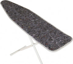 Ability One - 4.5' Long x 1' Wide Cotton Ironing Board Pad - Gray, Grommet - Exact Tooling