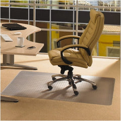 Floortex - 36" Long x 48" Wide, Chair Mat - Rectangular, Straight Edge Style - Exact Tooling