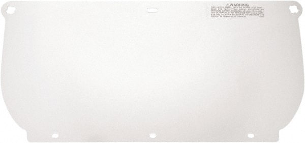 3M - Clear Polycarbonate Face Shield - 7-1/4" High x 14-1/2" Wide x 1.02mm Thick, Compatible with CP 8 Chin Protectors - Exact Tooling