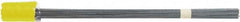 Irwin - 3-1/2" High x 2-1/2" Wide, Lime Glow Marking Flag - 21" Overall Height - Exact Tooling