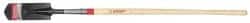 Razor-Back - 12" High x 4-1/4" Wide Tapered Steel Shovel - 48" Long Wood Straight Handle, Rolled - Exact Tooling