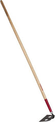 Razor-Back - 6" High x 9" Wide Square Steel Hoe - 66" Long Wood Straight Handle - Exact Tooling