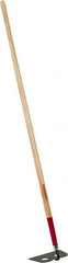 Razor-Back - 6" High x 10" Wide Square Steel Hoe - 66" Long Wood Straight Handle - Exact Tooling