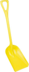 Remco - 14" High x 11" Wide Square Plastic Shovel - 38" Long Plastic D-Grip Handle - Exact Tooling