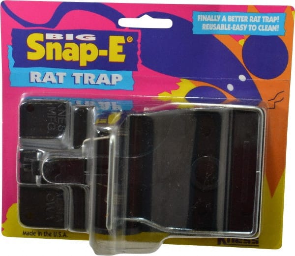 Made in USA - Snap Trap for Use on Rats - 5-1/2 Inch Long x 3 Inch Wide x 3-3/4 Inch High, Polystyrene and Steel - Exact Tooling