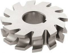 Keo - 1/16" Radius, 1/8" Circle Diam, 2-1/4" Cutter Diam, 1/4" Cutting Width, Arbor Connection, Concave Radius Cutter - High Speed Steel, TiN Finish, Form Relieved, 16 Teeth - Exact Tooling