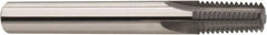 Niagara Cutter - 3/4-14 Thread, 1/2" Shank Diam, AlCrN Coating, Solid Carbide Straight Flute Thread Mill - 4 Flutes, 4" OAL, 3/4" Min Noml Diameter - Exact Tooling