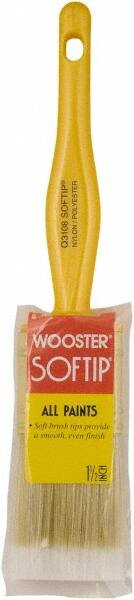 Wooster Brush - 1-1/2" Synthetic General Purpose Paint Brush - 2-3/16" Bristle Length, Plastic Handle - Exact Tooling