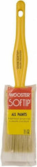 Wooster Brush - 1-1/2" Synthetic General Purpose Paint Brush - 2-3/16" Bristle Length, Plastic Handle - Exact Tooling