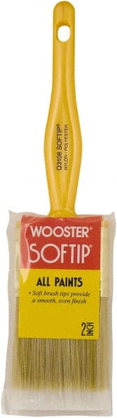 Wooster Brush - 2" Synthetic General Purpose Paint Brush - 2-7/16" Bristle Length, Plastic Handle - Exact Tooling