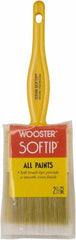 Wooster Brush - 2-1/2" Synthetic General Purpose Paint Brush - 2-7/16" Bristle Length, Plastic Handle - Exact Tooling