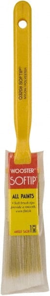 Wooster Brush - 1" Synthetic Sash Brush - 2-3/16" Bristle Length, Plastic Handle - Exact Tooling