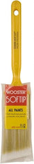 Wooster Brush - 1-1/2" Synthetic Sash Brush - 2-3/16" Bristle Length, Plastic Handle - Exact Tooling