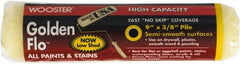 Wooster Brush - 3/8" Nap, 9" Wide Paint General Purpose Roller Cover - Medium Texture, Fabric - Exact Tooling