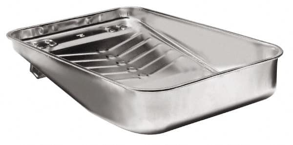 Wooster Brush - 9" Roller Compatible Paint Roller Tray - 3 Qt Capacity, 13" Wide, Steel - Exact Tooling