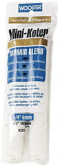 Wooster Brush - 1/4" Nap, 6-1/2" Wide Paint General Purpose Roller Cover - Very Smooth Texture, Fabric - Exact Tooling
