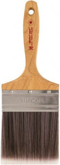 Wooster Brush - 4" Synthetic Wall Brush - 3-15/16" Bristle Length, Maple Handle - Exact Tooling
