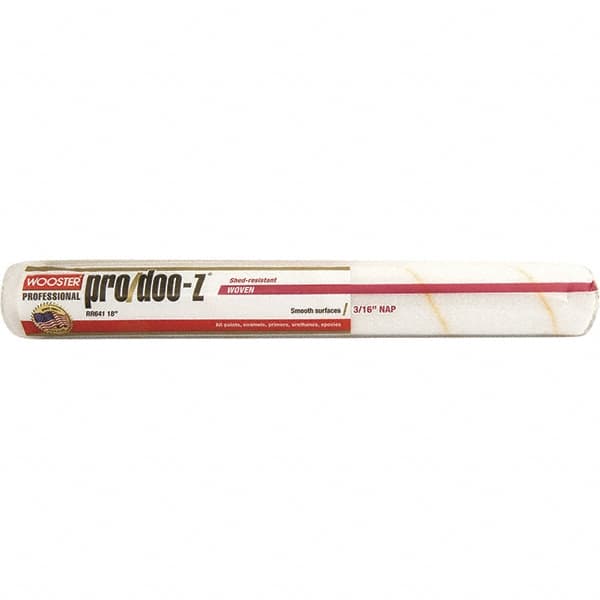 Wooster Brush - 3/16" Nap, 18" Wide Paint General Purpose Roller Cover - Smooth Texture, Fabric - Exact Tooling