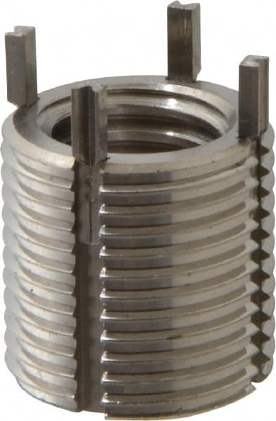 Recoil - 5/8-11 Internal, 7/8-14 External, 22mm Insert Length, Heavy Duty Keylocking Thread Inserts - Stainless Steel, Passivated Finish, Grade 303 - Exact Tooling