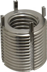 Recoil - 3/4-10 Internal, 1-1/8 - 12 External, 1-1/8" Insert Length, Heavy Duty Keylocking Thread Inserts - Stainless Steel, Passivated Finish, Grade 303 - Exact Tooling
