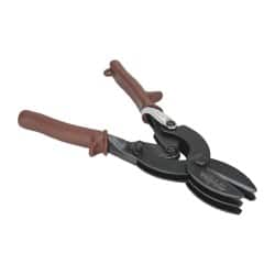 Paramount - 1-5/8" Length of Cut, Straight Pattern Aviation Snip - 8" OAL, Steel Handle, Hardened Steel Blade, 24 AWG Steel Capacity - Exact Tooling