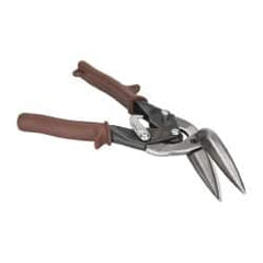 Paramount - 2-3/8" Length of Cut, Straight Pattern Offset Aviation Snip - 10-1/2" OAL, Steel Handle, 4047 Molybenum Alloy Steel Blade, 20 AWG Steel Capacity - Exact Tooling