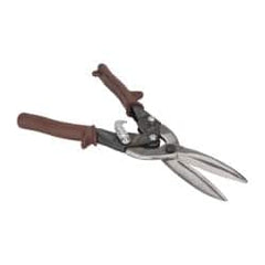 Paramount - 3" Length of Cut, Straight Pattern Aviation Snip - 11-1/2" OAL, Steel Handle, 4047 Molybenum Alloy Steel Blade, 20 AWG Steel Capacity - Exact Tooling