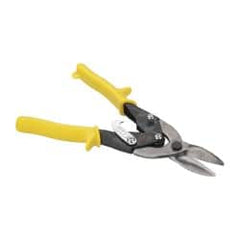 Paramount - 1-1/2" Length of Cut, Straight Pattern Aviation Snip - 9-3/4" OAL, Steel Handle, 4047 Molybenum Alloy Steel Blade, 18 AWG Steel Capacity - Exact Tooling