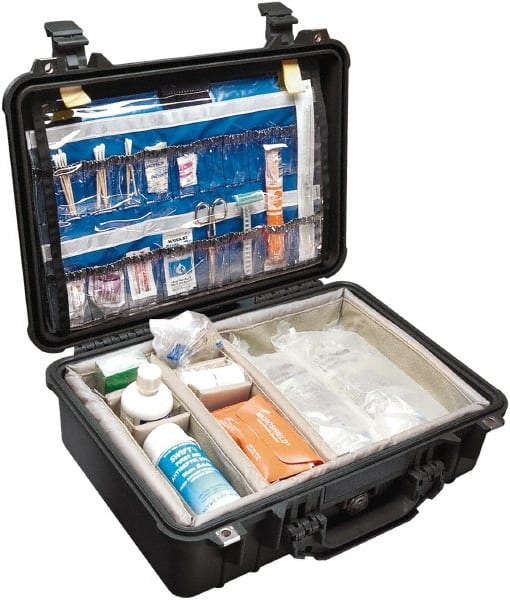 Pelican Products, Inc. - 14-1/16" Wide x 6-15/16" High, Clamshell Hard Case - Black, Polypropylene - Exact Tooling