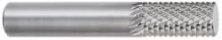 OSG - 3/16" Diam, 5/8" LOC, Plain End, Solid Carbide Diamond Pattern Router Bit - Right Hand Cut, 2" OAL, 1/4" Shank Diam, Use on Fiberglass - Exact Tooling