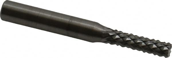 OSG - 3/16" Diam, 5/8" LOC, Burr End, Solid Carbide Diamond Pattern Router Bit - Right Hand Cut, 2" OAL, 1/4" Shank Diam, Use on Fiberglass - Exact Tooling